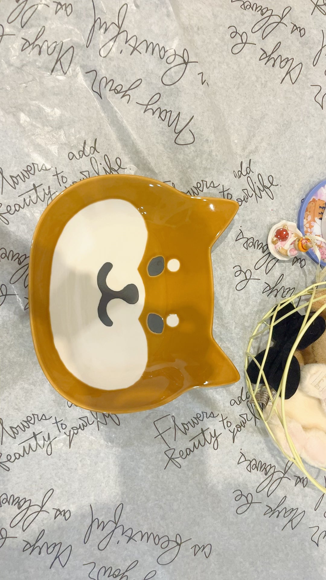 Shiba Inu plate-kawaii plate