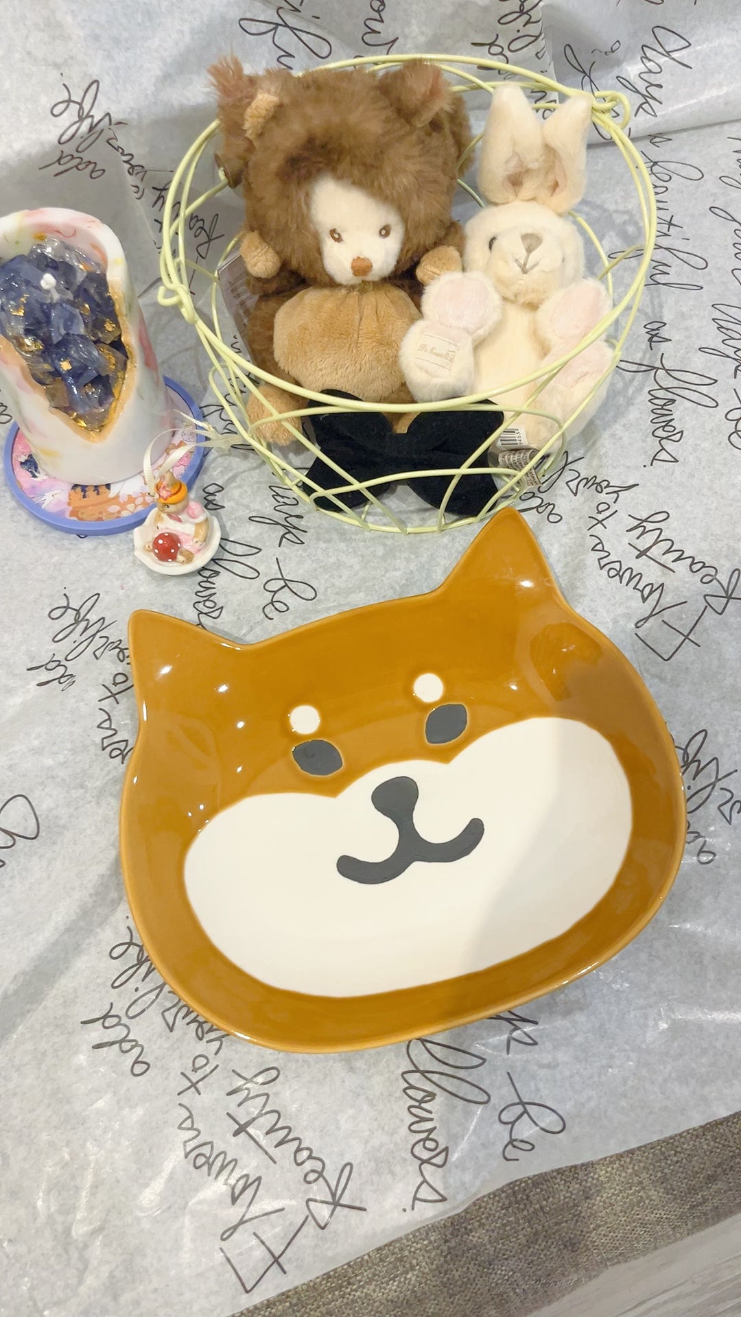 Shiba Inu plate-kawaii plate