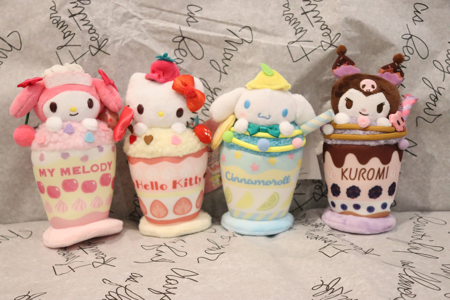 Sanrio keychain features Hello Kitty-kawaii-sweet-bubble tea