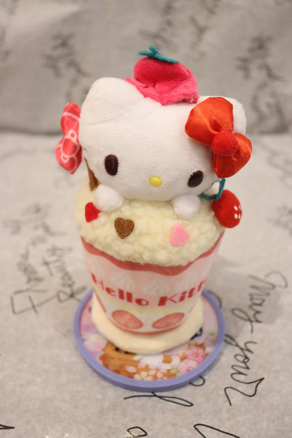 Sanrio keychain features Hello Kitty-kawaii-sweet-bubble tea