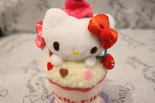 Sanrio keychain features Hello Kitty-kawaii-sweet-bubble tea