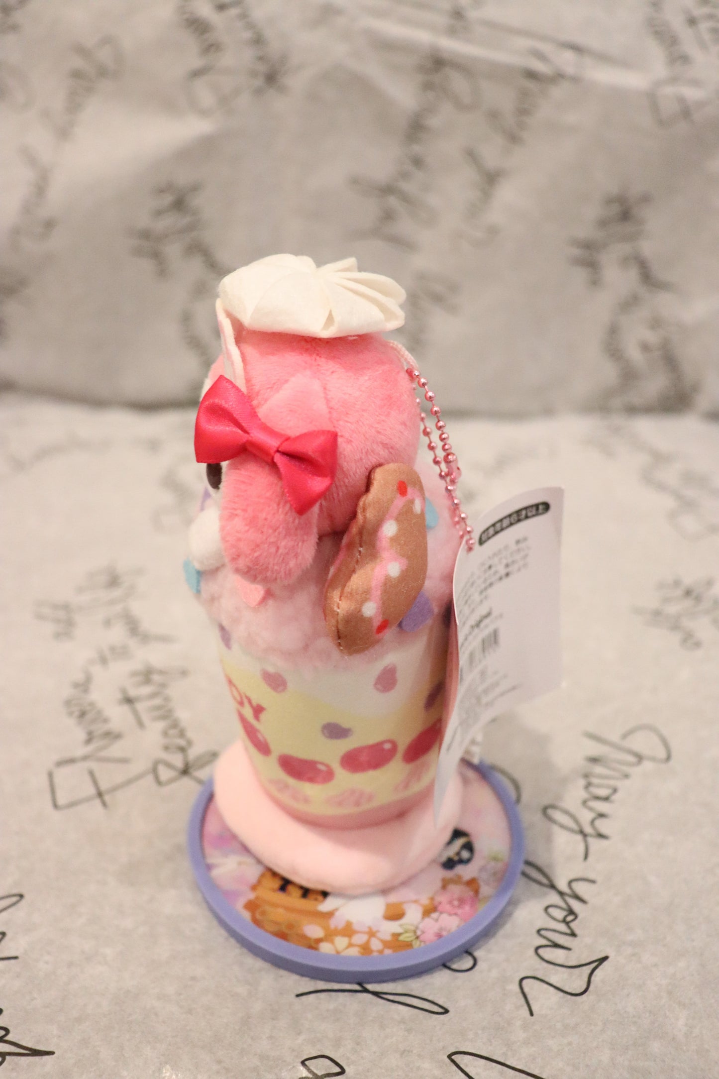 Sanrio keychain features My Melody-kawaii-sweet-bubble tea