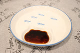 Plate for Gyoza or sushi-cat area for sauce