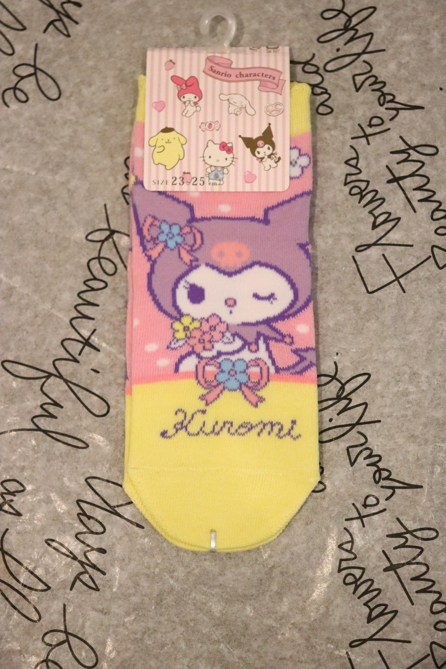 Sanrio Socks-Cinnamoroll-Pompompurin-kuromi socks-One size