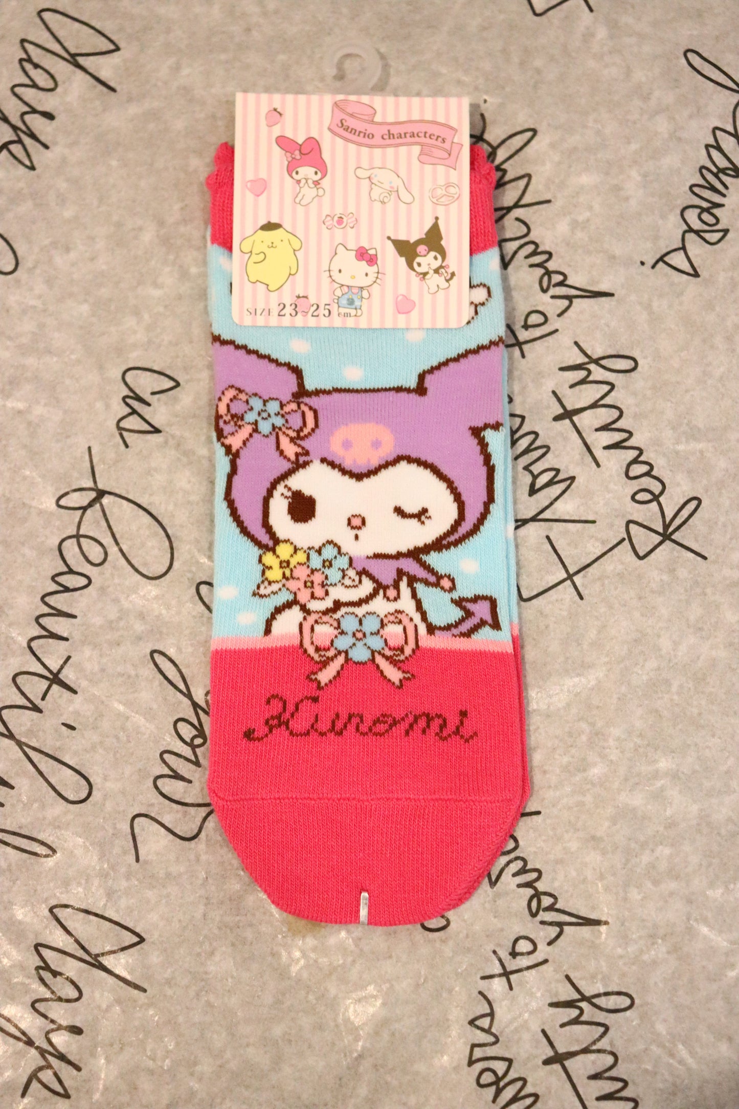 Sanrio Socks-Cinnamoroll-Pompompurin-kuromi socks-One size