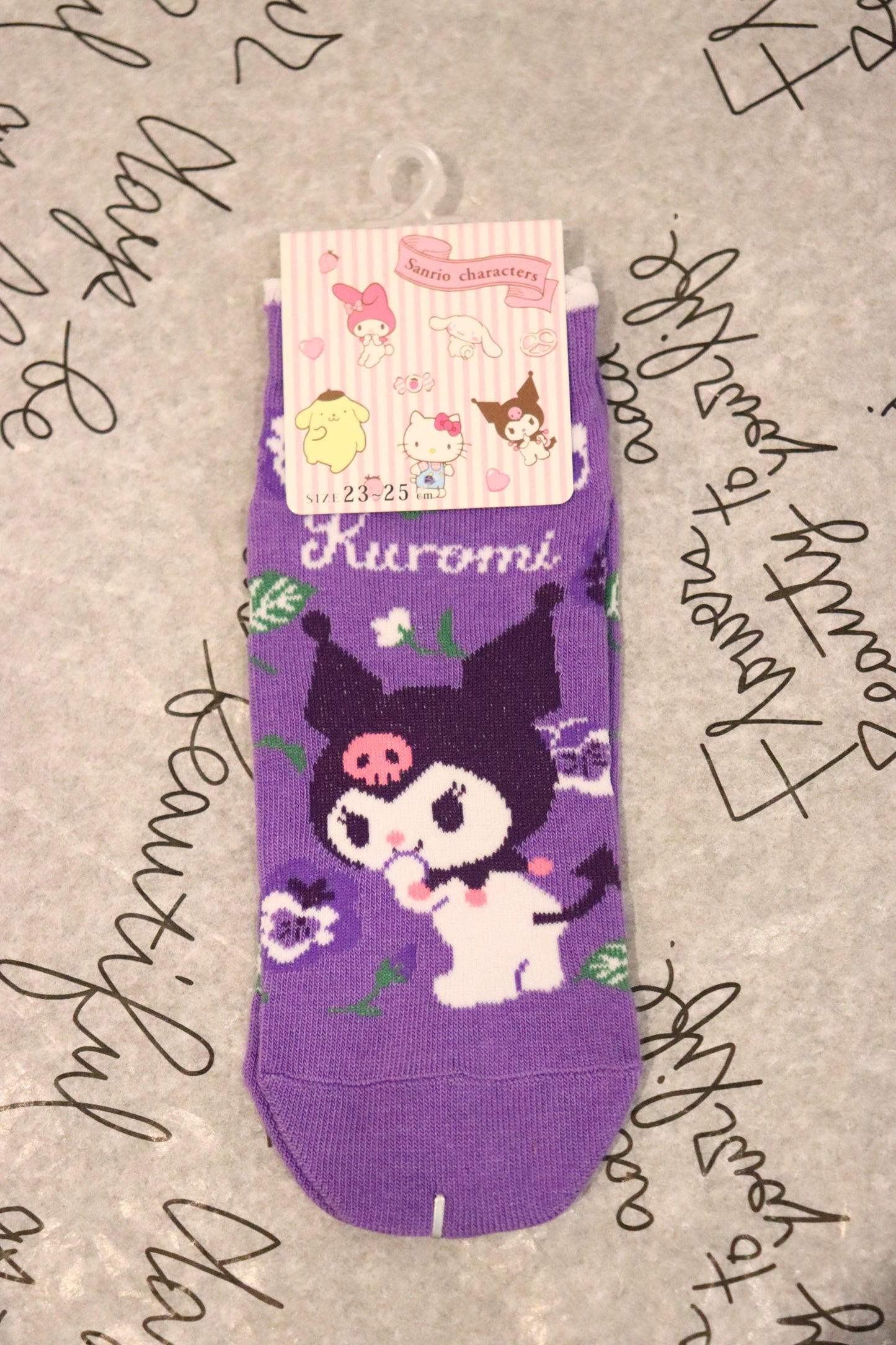 Sanrio Socks-Cinnamoroll-Pompompurin-kuromi socks-One size