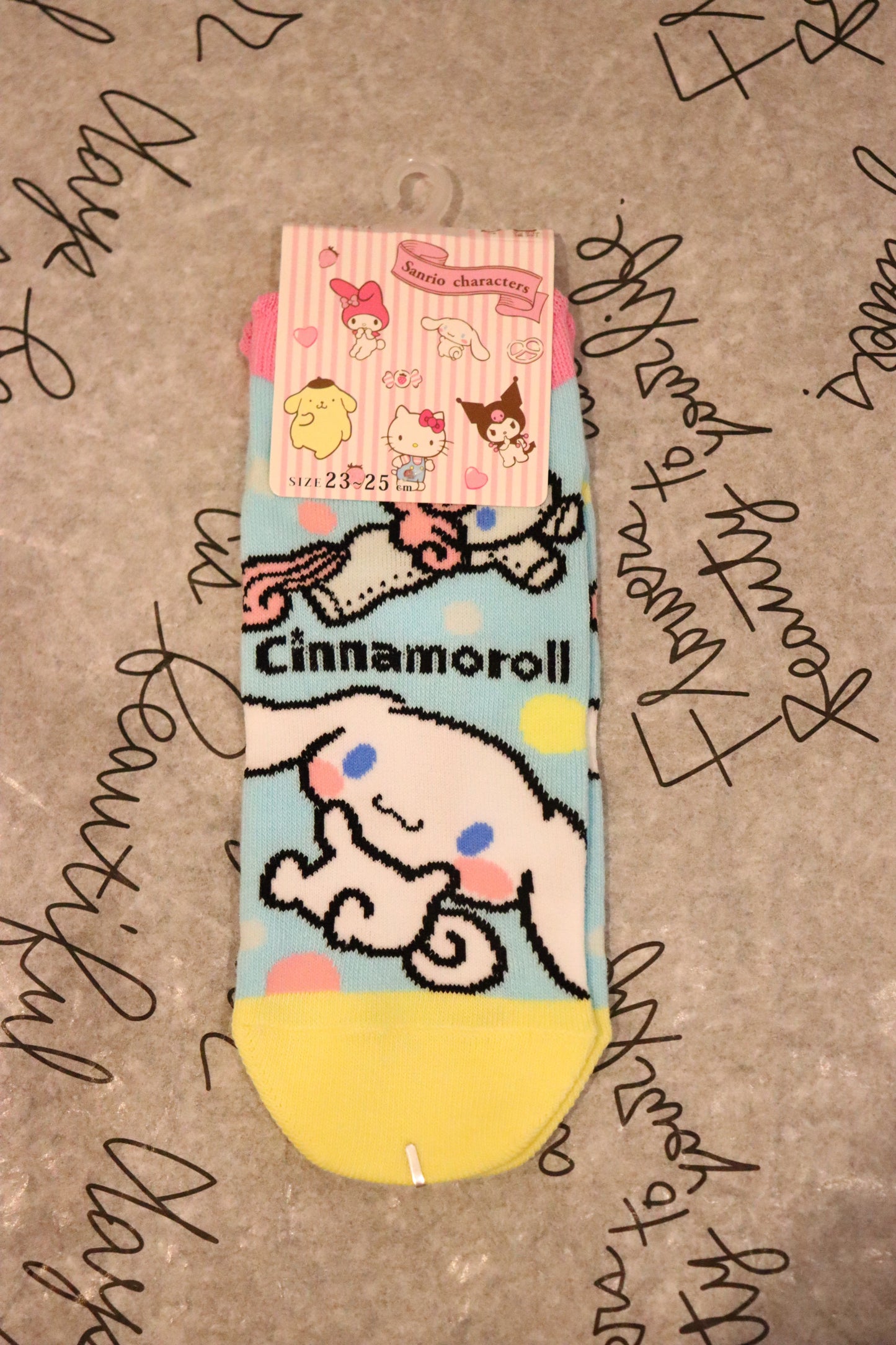 Sanrio Socks-Cinnamoroll-Pompompurin-kuromi socks-One size