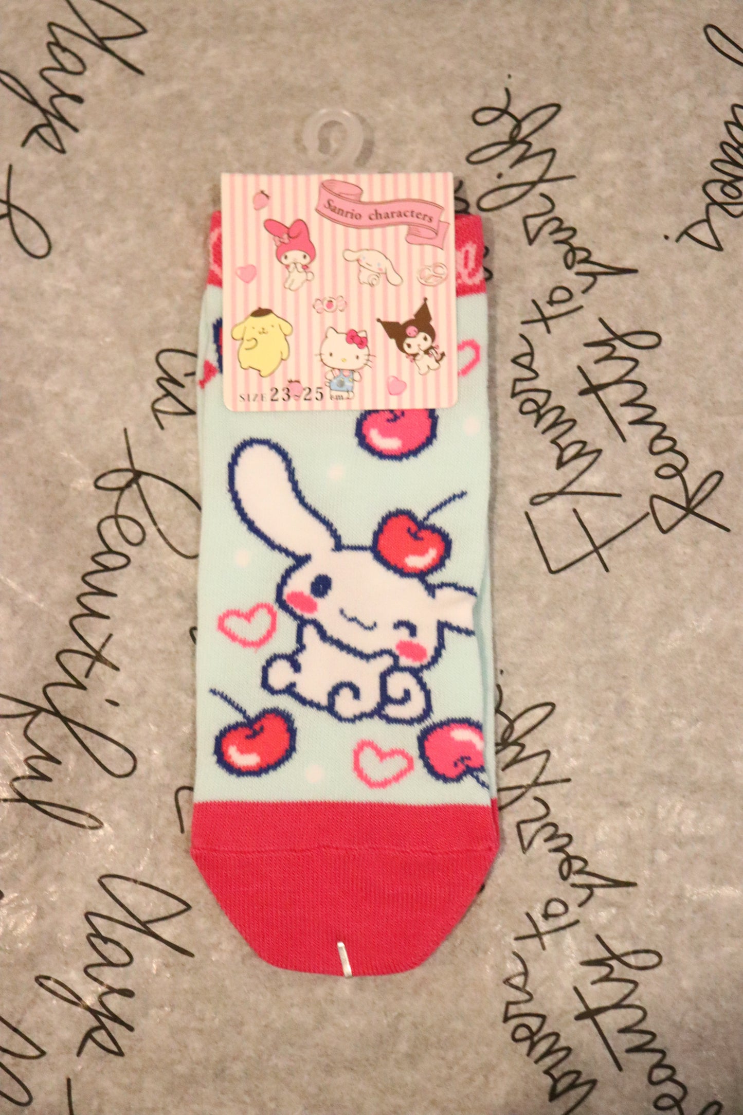 Sanrio Socks-Cinnamoroll-Pompompurin-kuromi socks-One size