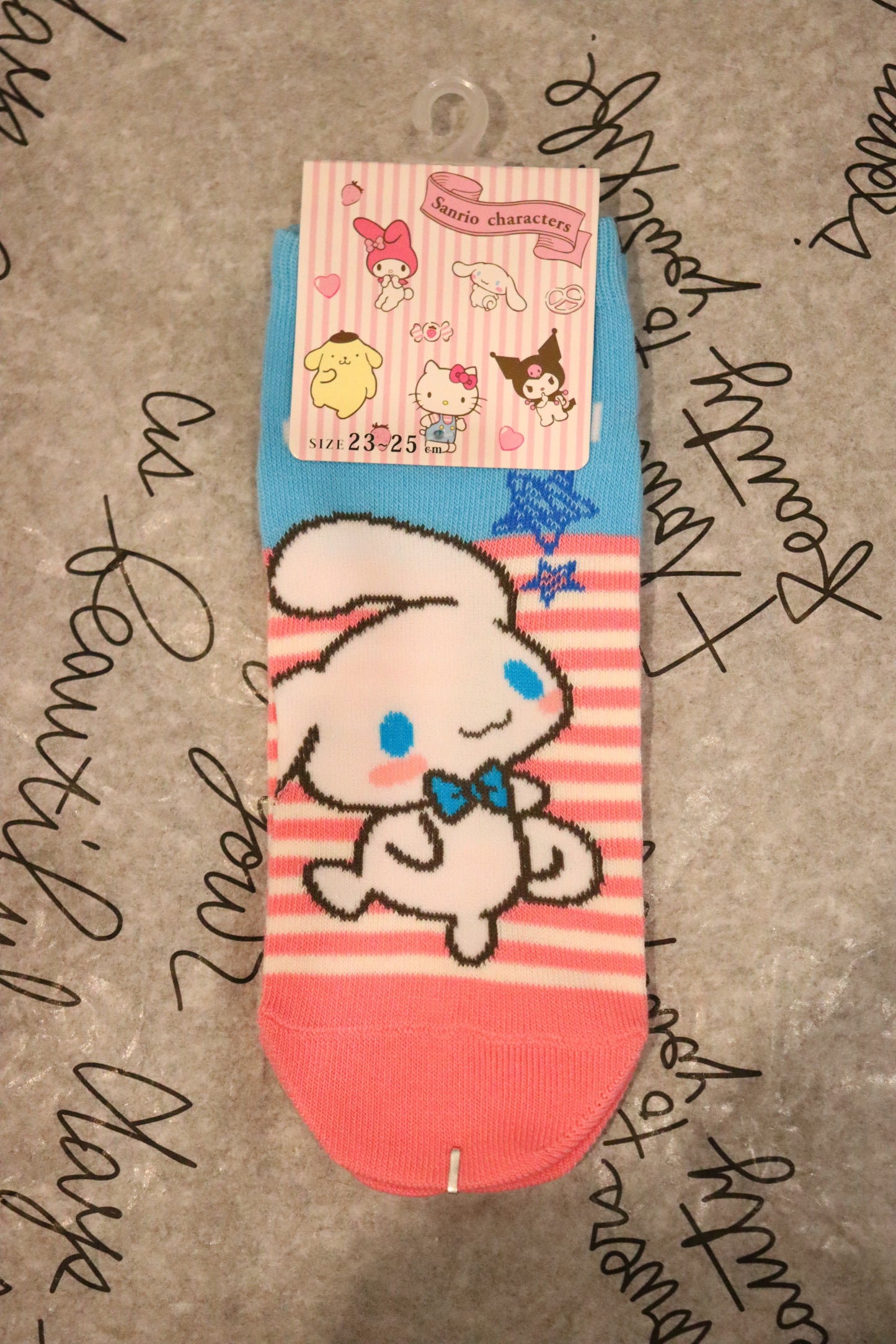 Sanrio Socks-Cinnamoroll-Pompompurin-kuromi socks-One size