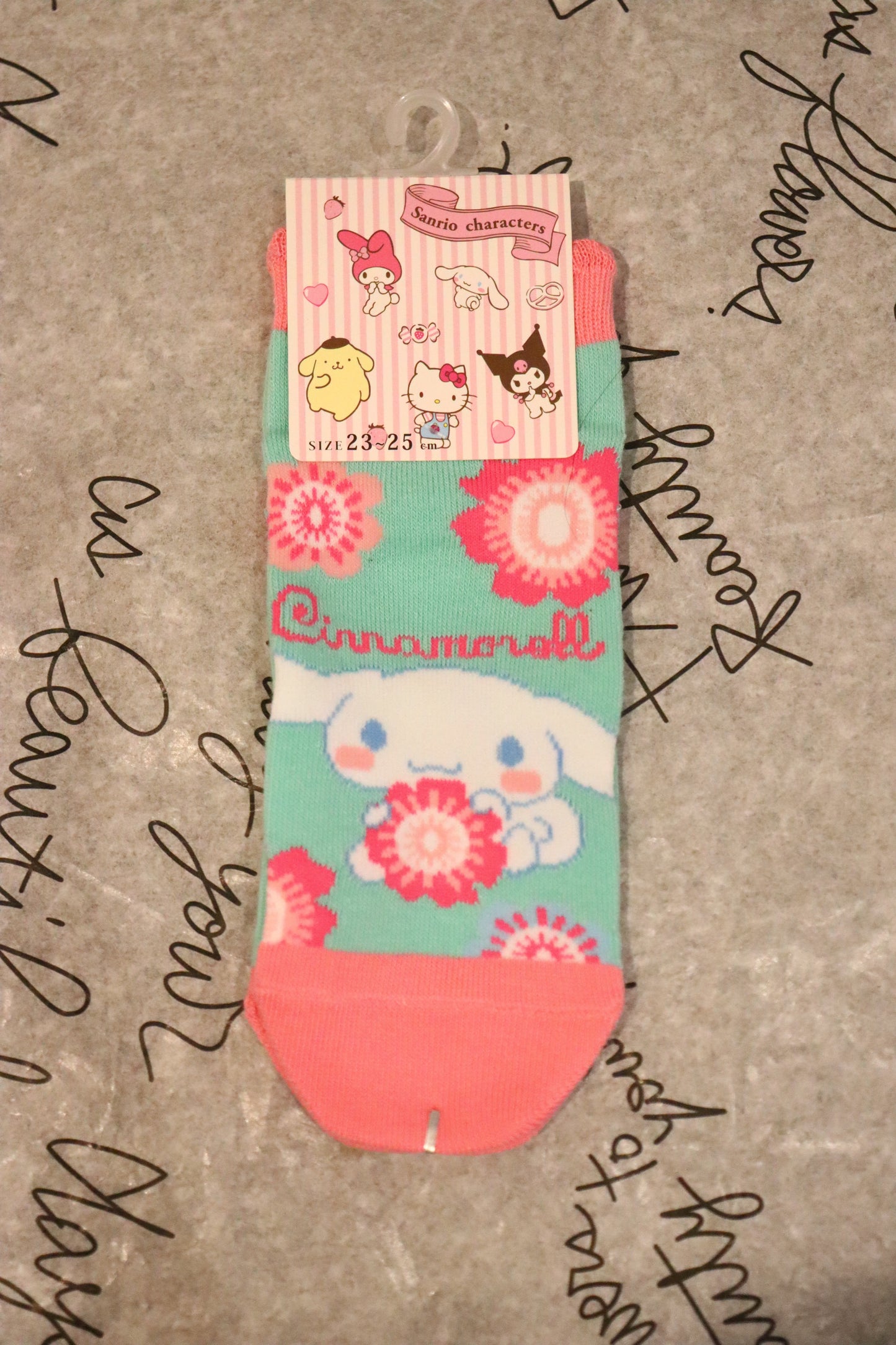 Sanrio Socks-Cinnamoroll-Pompompurin-kuromi socks-One size