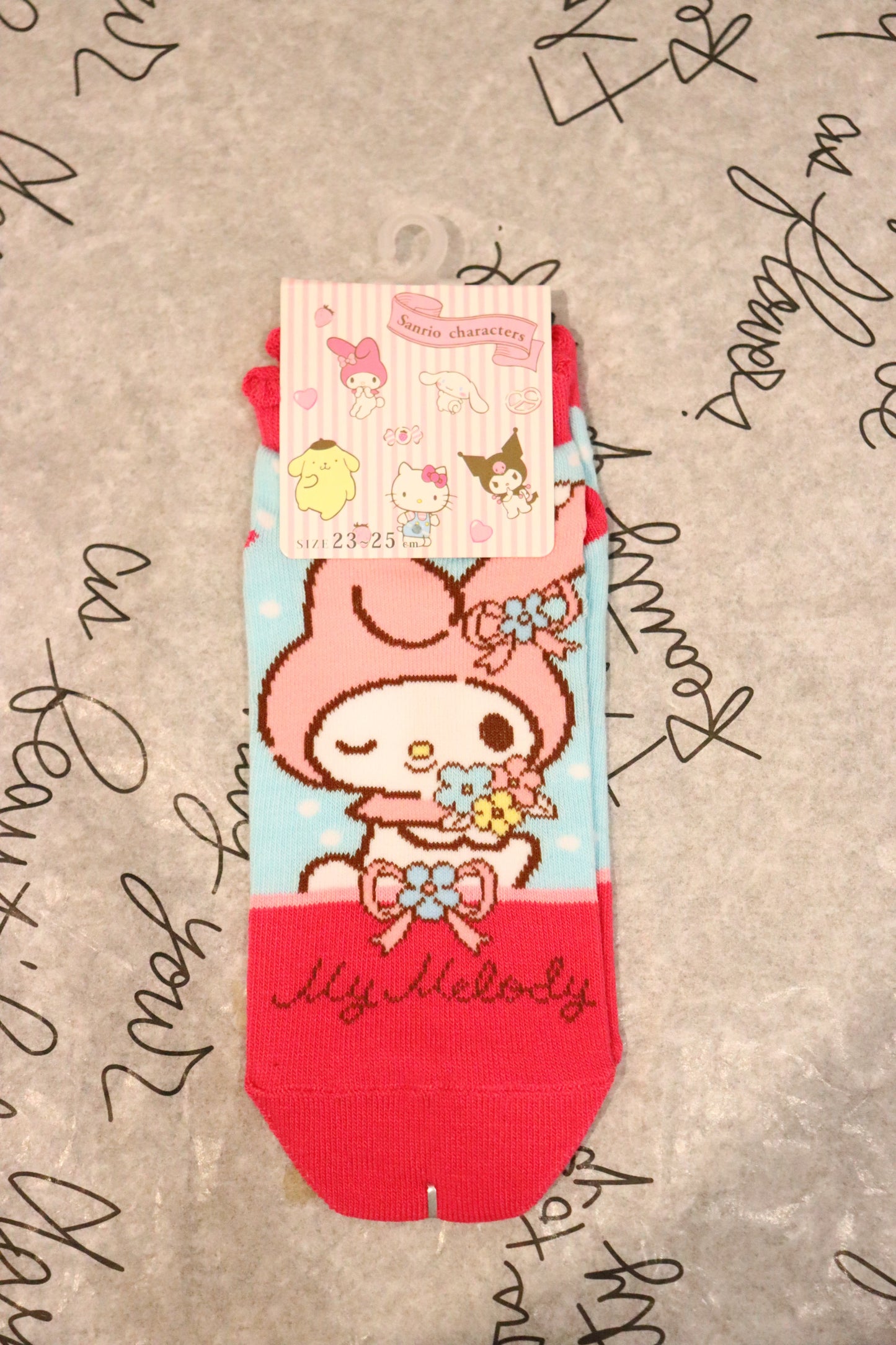 Sanrio Socks-Cinnamoroll-Pompompurin-kuromi socks-One size