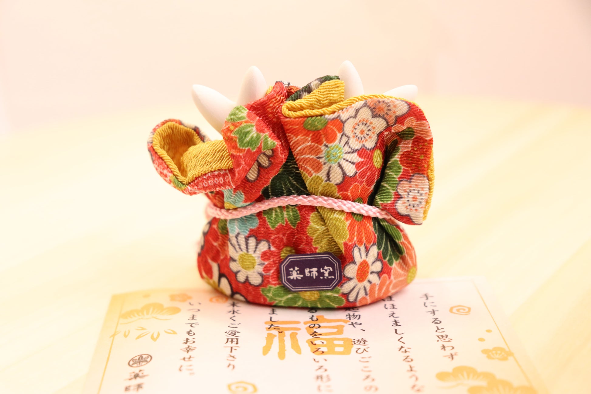 TWINS RABBIT-in lucky bag made with fabric Kimono - LE COSE DIYADI