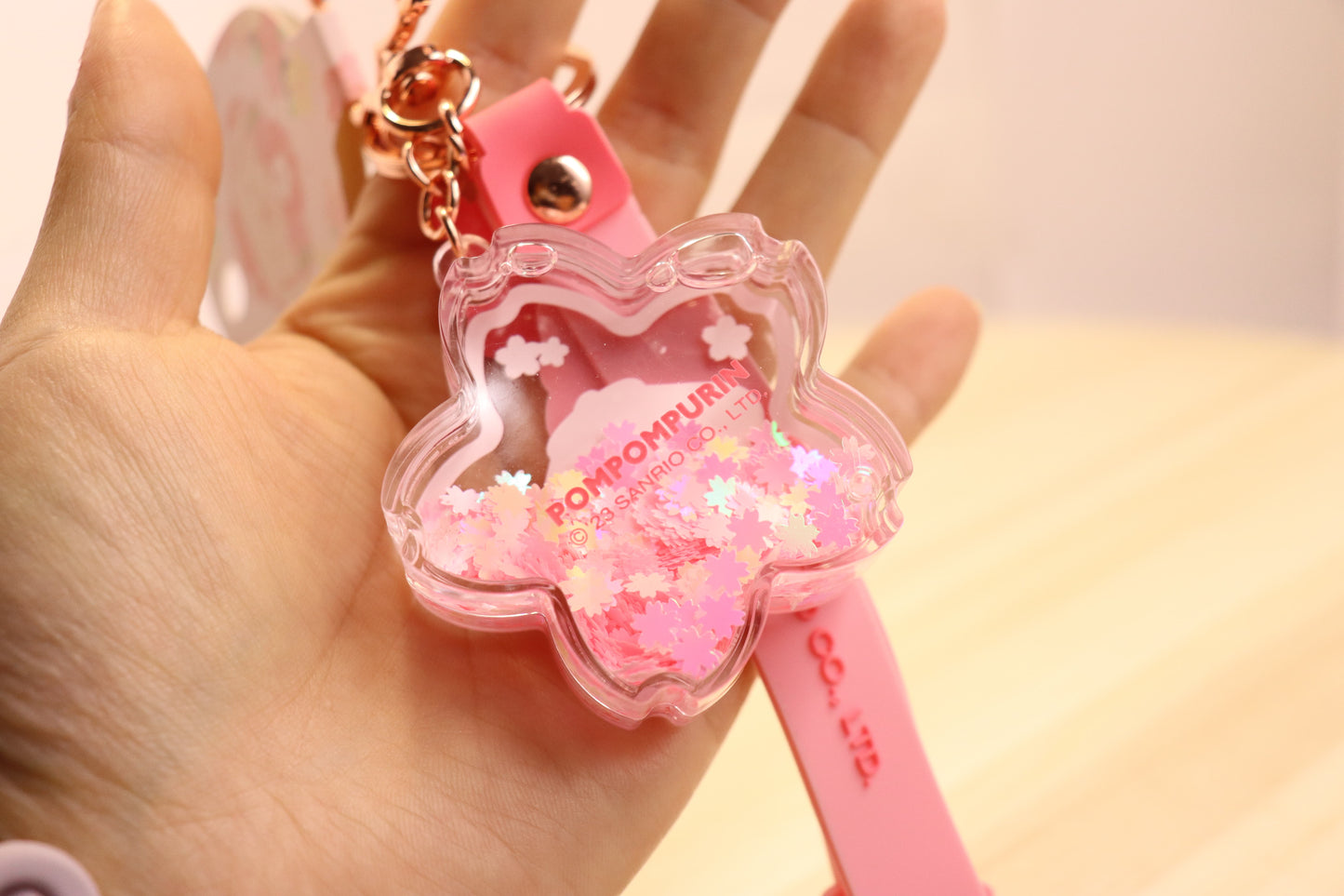 Sanrio keychain-Sakura pink,KUROMI,POMPOMPURIN - LE COSE DIYADI