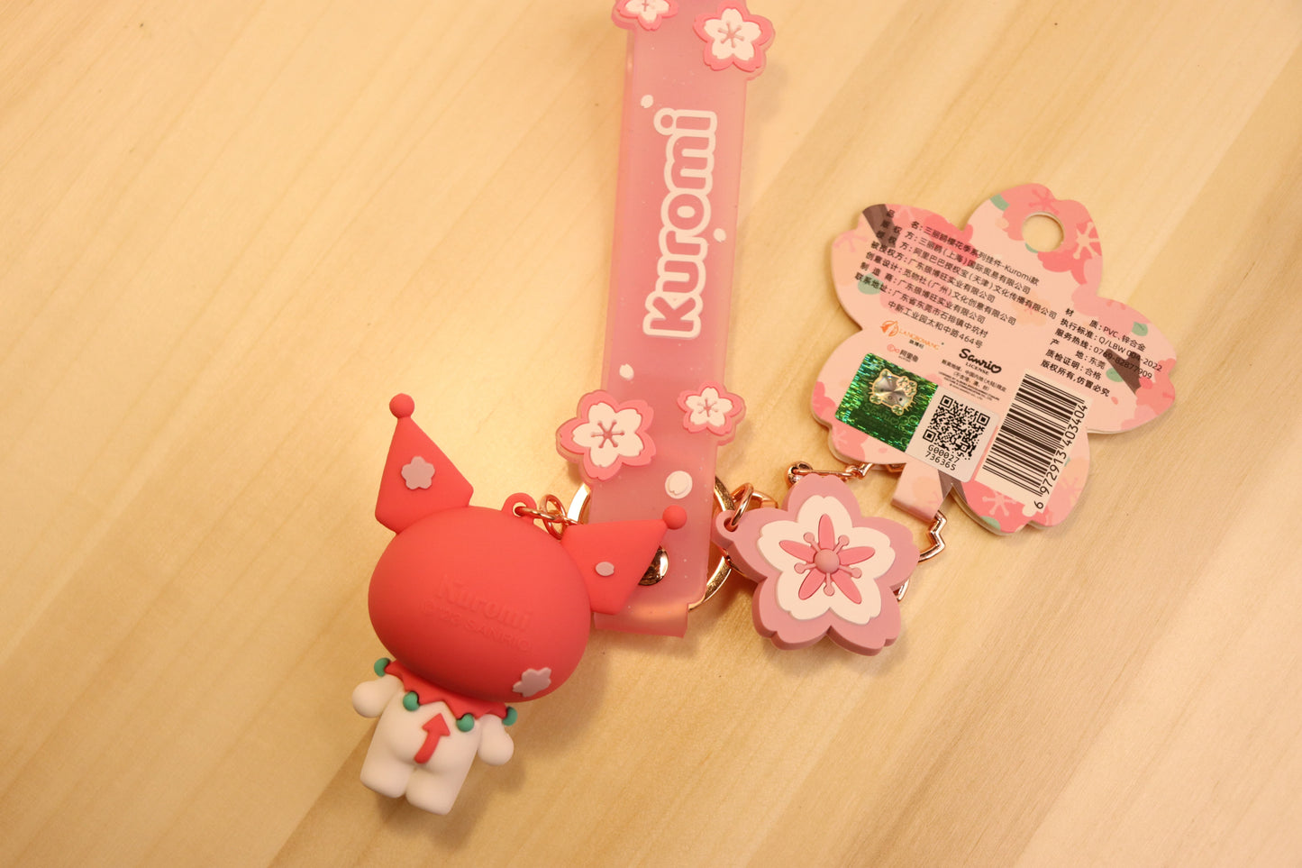 Sanrio keychain-Sakura pink,My Melody,KUROMI,POMPOMPURIN - LE COSE DIYADI