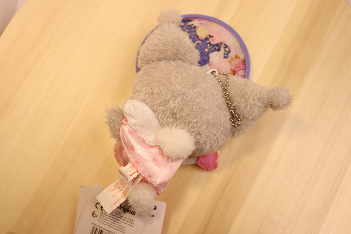 Sanrio Plush Keychain of KUROMI,kawaii angel KUROMI-stuffed animals - LE COSE DIYADI