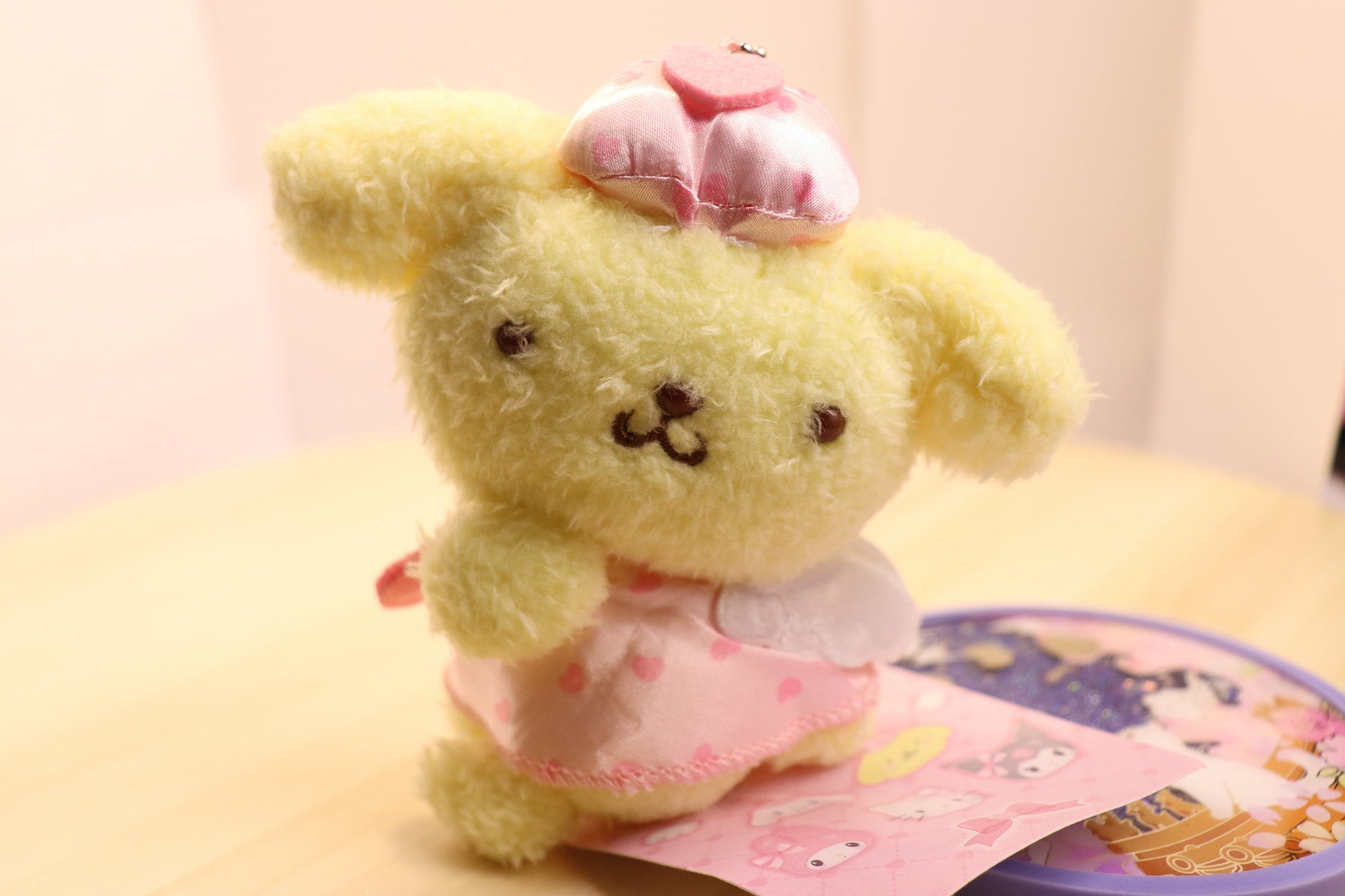 Sanrio Plush Keychain of POMPOMPURIN,kawaii angel pompompurin - LE COSE DIYADI