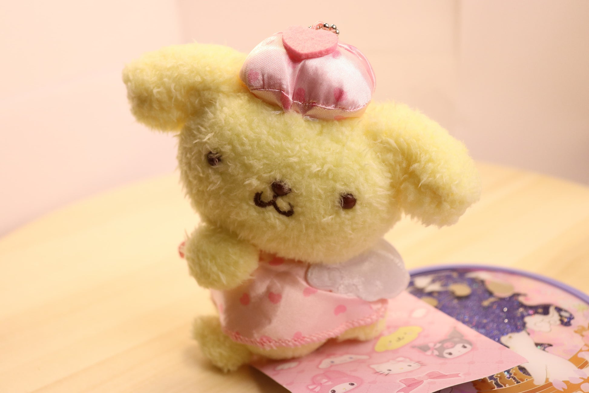 Sanrio Plush Keychain of POMPOMPURIN,kawaii angel pompompurin - LE COSE DIYADI