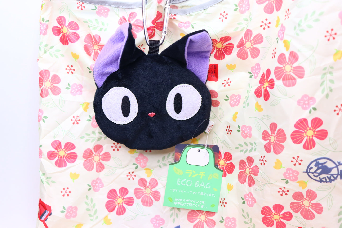 Shopper bag-Folding bag by Cat JIJI, studio ghibli, black cat,Kiki`s delivery service - LE COSE DIYADI