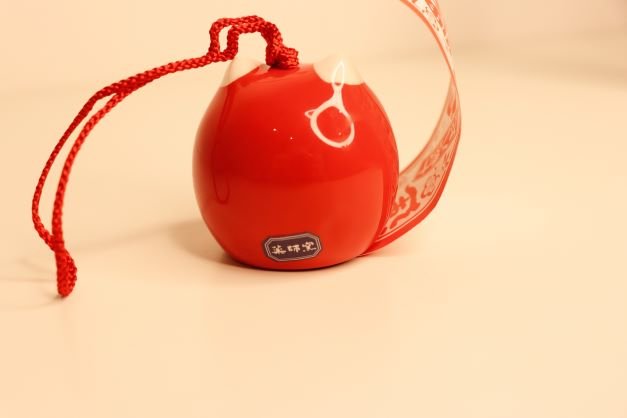 Campana al vento Furin - Gatto Daruma Rosso - LE COSE DIYADI